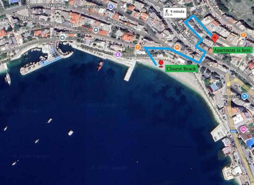 Veranda Sea View Apartment Saranda Dış mekan fotoğraf